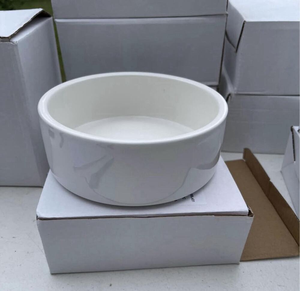 5 - Ceramic Sublimation Dog Pet Bowl Large 7โx3โ
